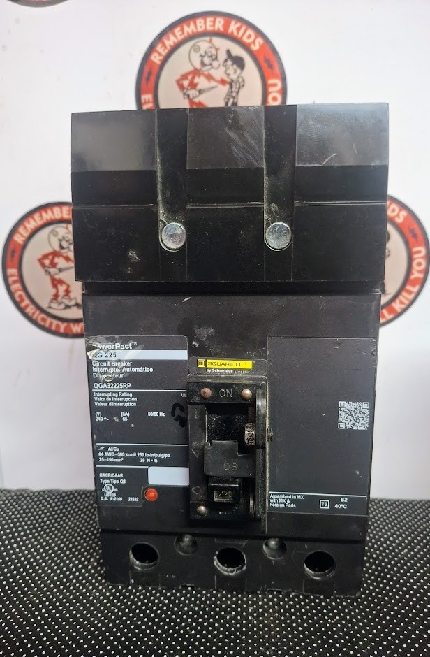 SQUARE D QGA32225RP 225AMP 3P PowerePacT I-LINE Circuit Breaker SHIPS SAME DAY