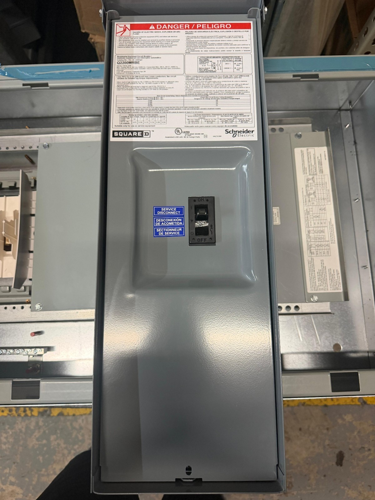 Schneider Electric QDL22200RPTL 2 Pole 200 Amp 240V Square D Circuit Breaker
