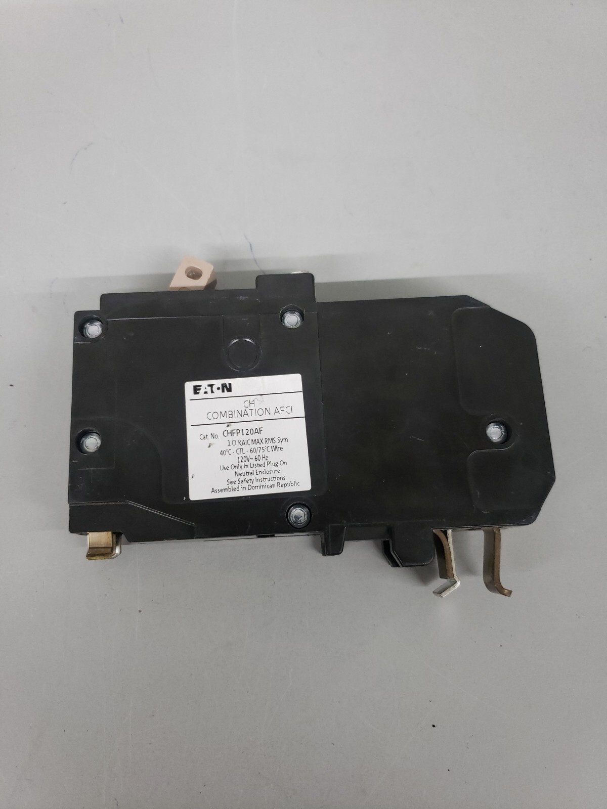 Eaton CHFP120AF Plug-In Mount Type CH Circuit Breaker 20amp