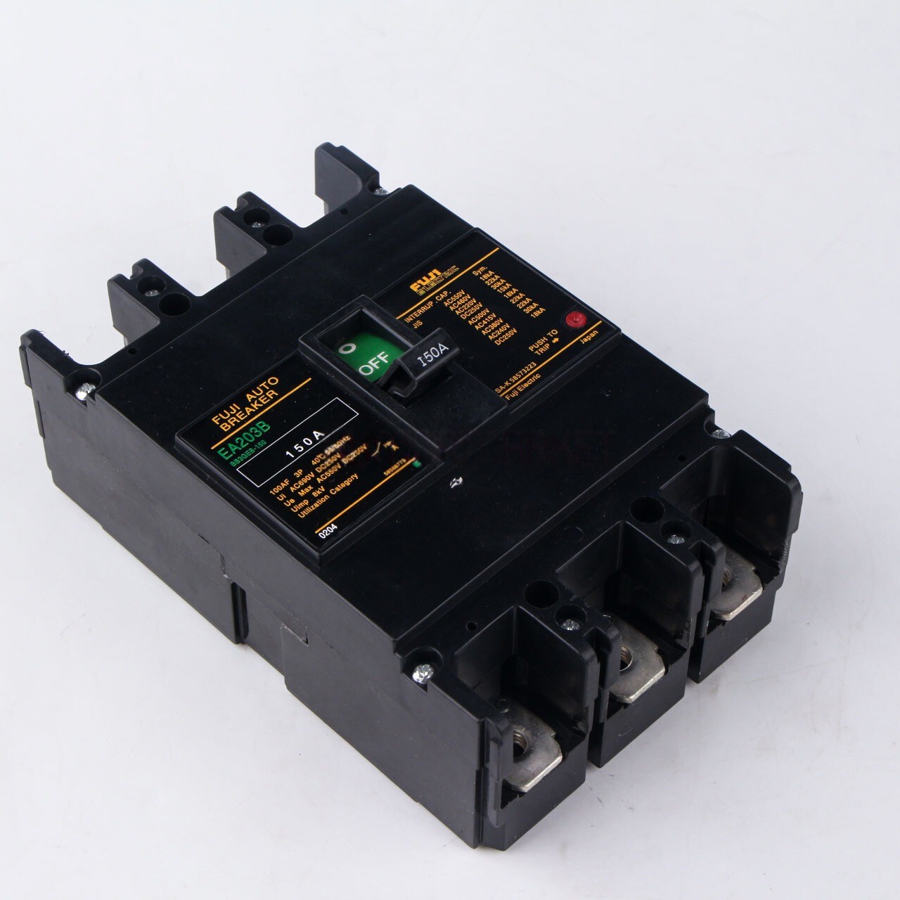Fuji Electric EA203B NEW ONE 3P 150A Industrial Automation Auto Circuit Breaker