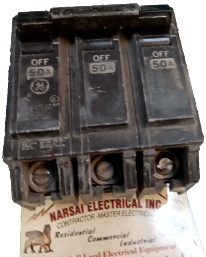 General Electric/BREAKER/THQL32050/50A/3P /240V/GROVE/THQL/USE(L240