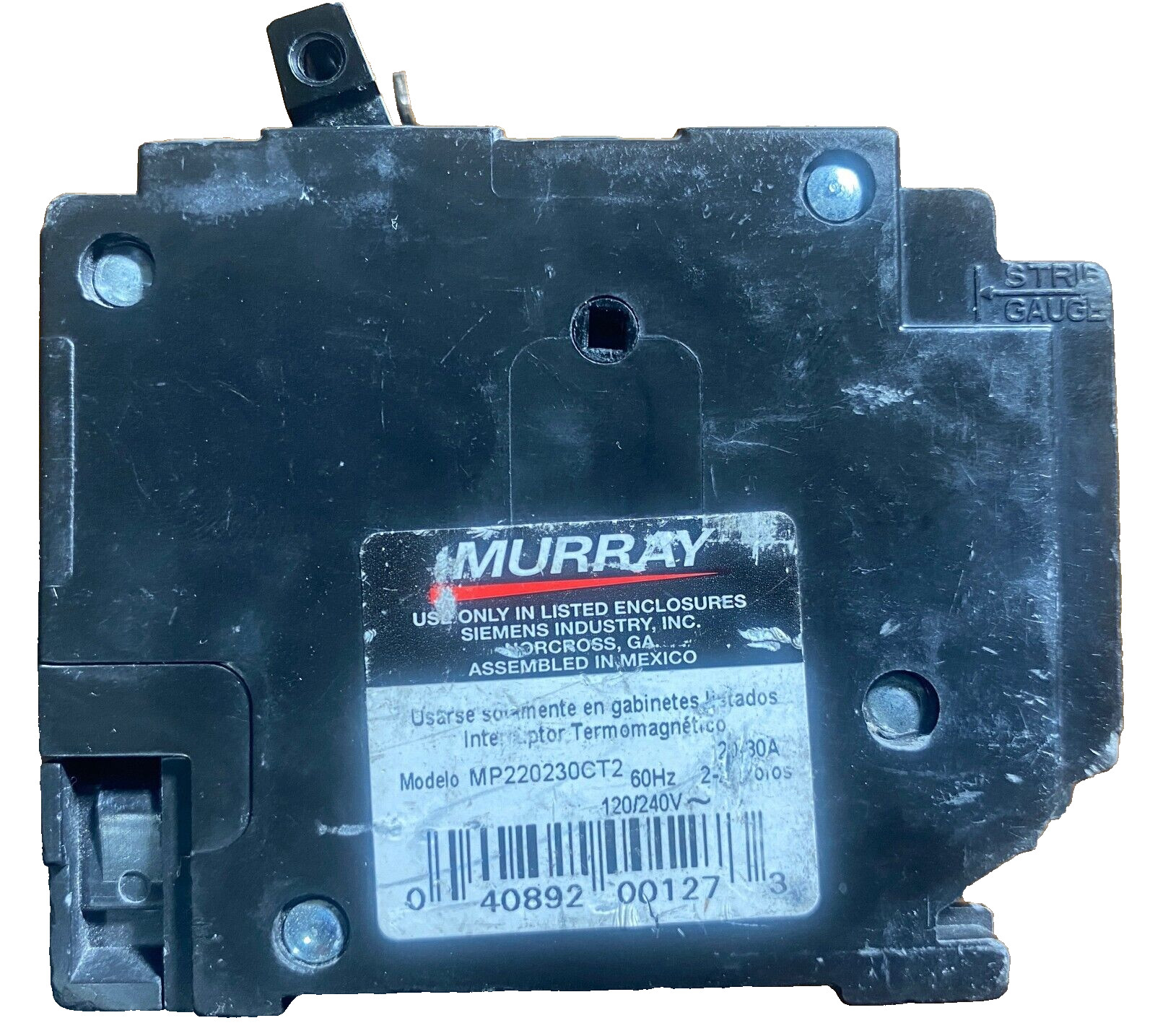20-30A Murray MP220230CT2 Circuit Breaker 30A – 20/20A – 30A 2-2P 120/240V MH-T