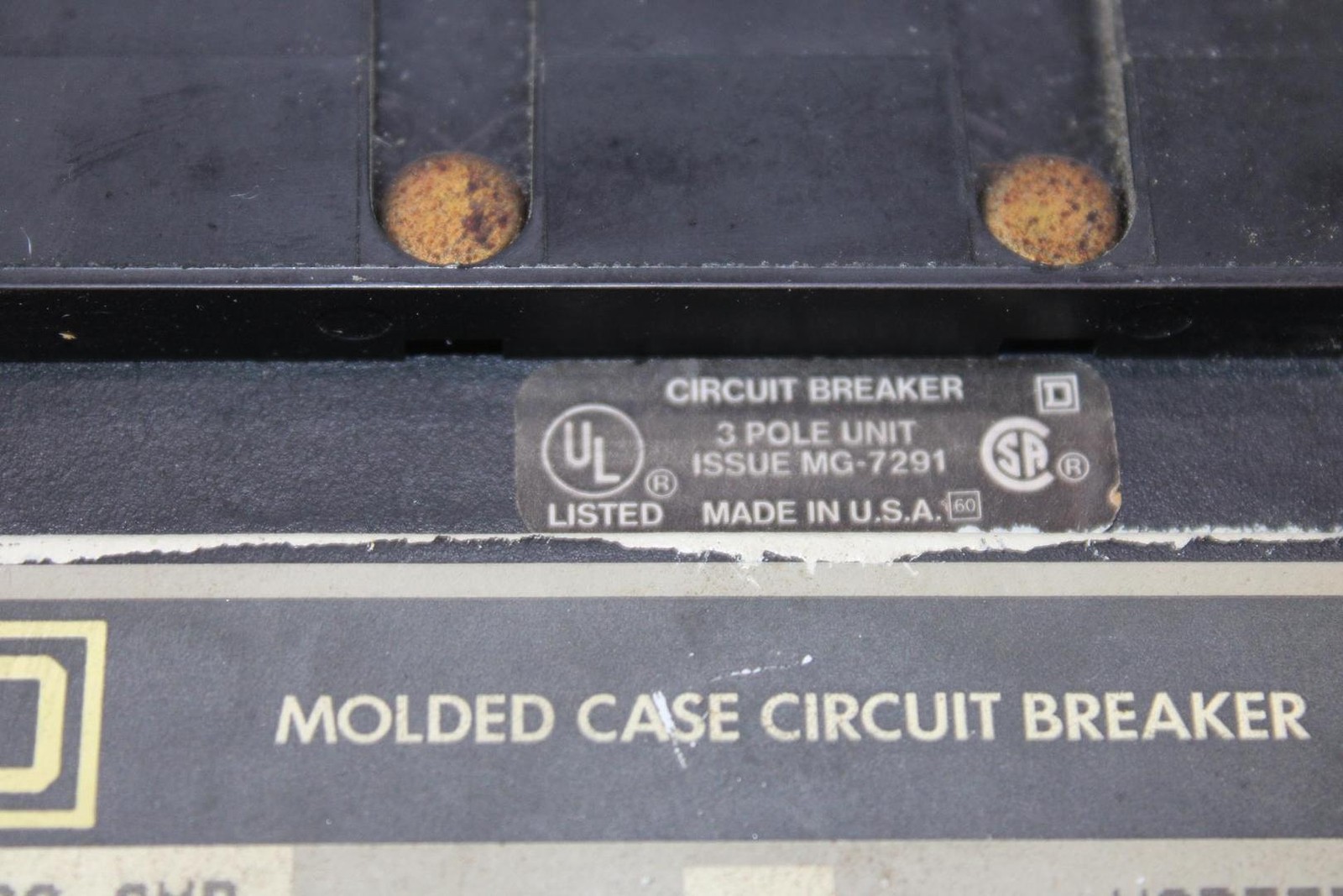 SQUARE D I-LINE CIRCUIT BREAKER FC34060 60 AMP 600 VOLT 3-POLE