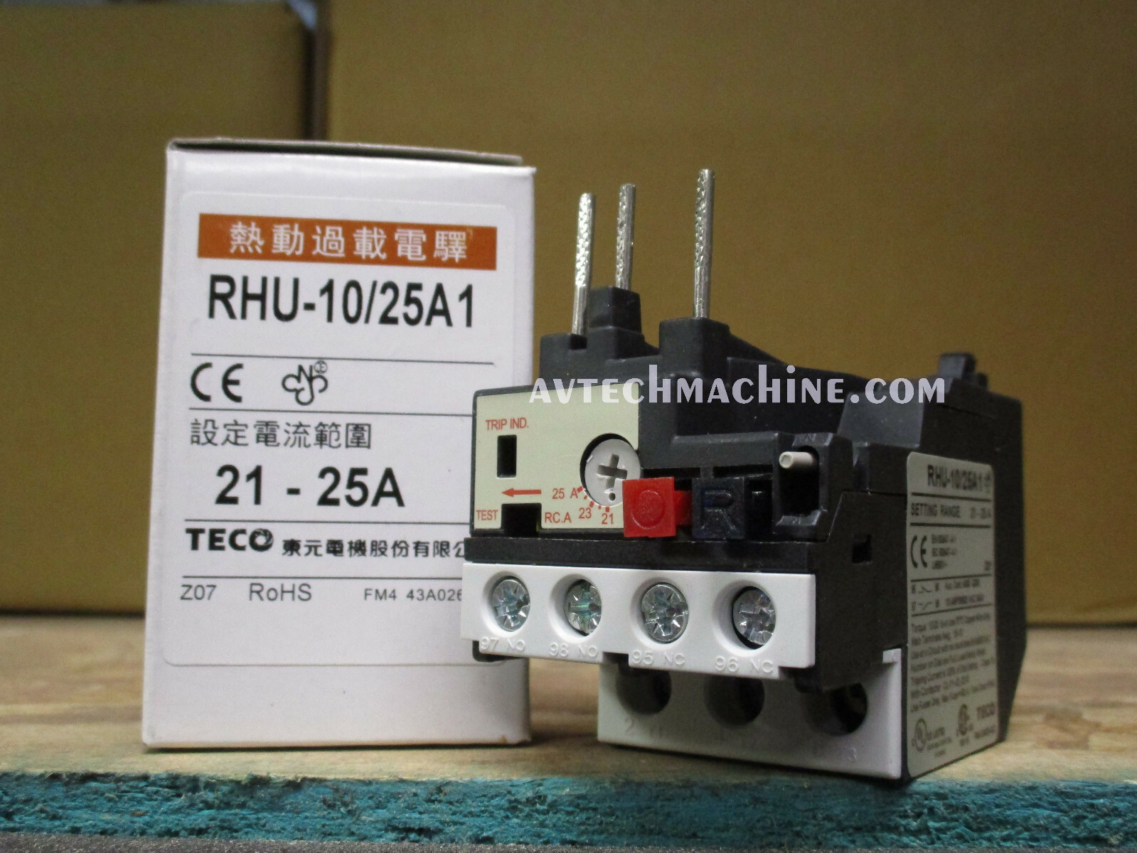 RHU-10/25A1 Teco Thermal Overload 21 – 25 Amp