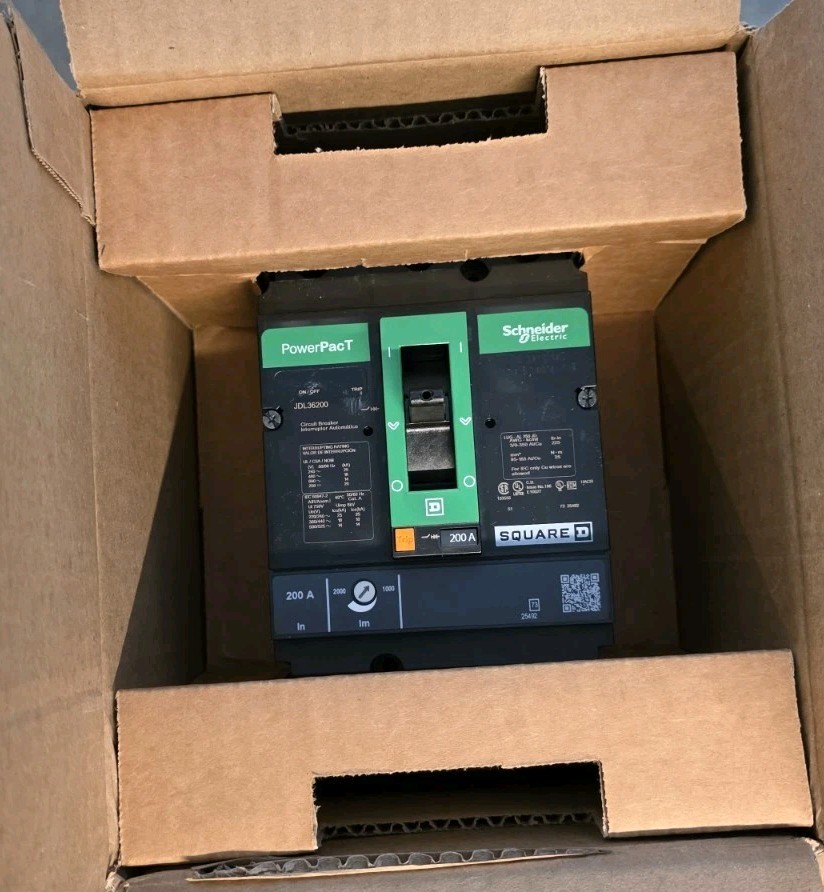 Square D – JDL36200 – 200A, 3-Pole, 600Vac Circuit Breaker
