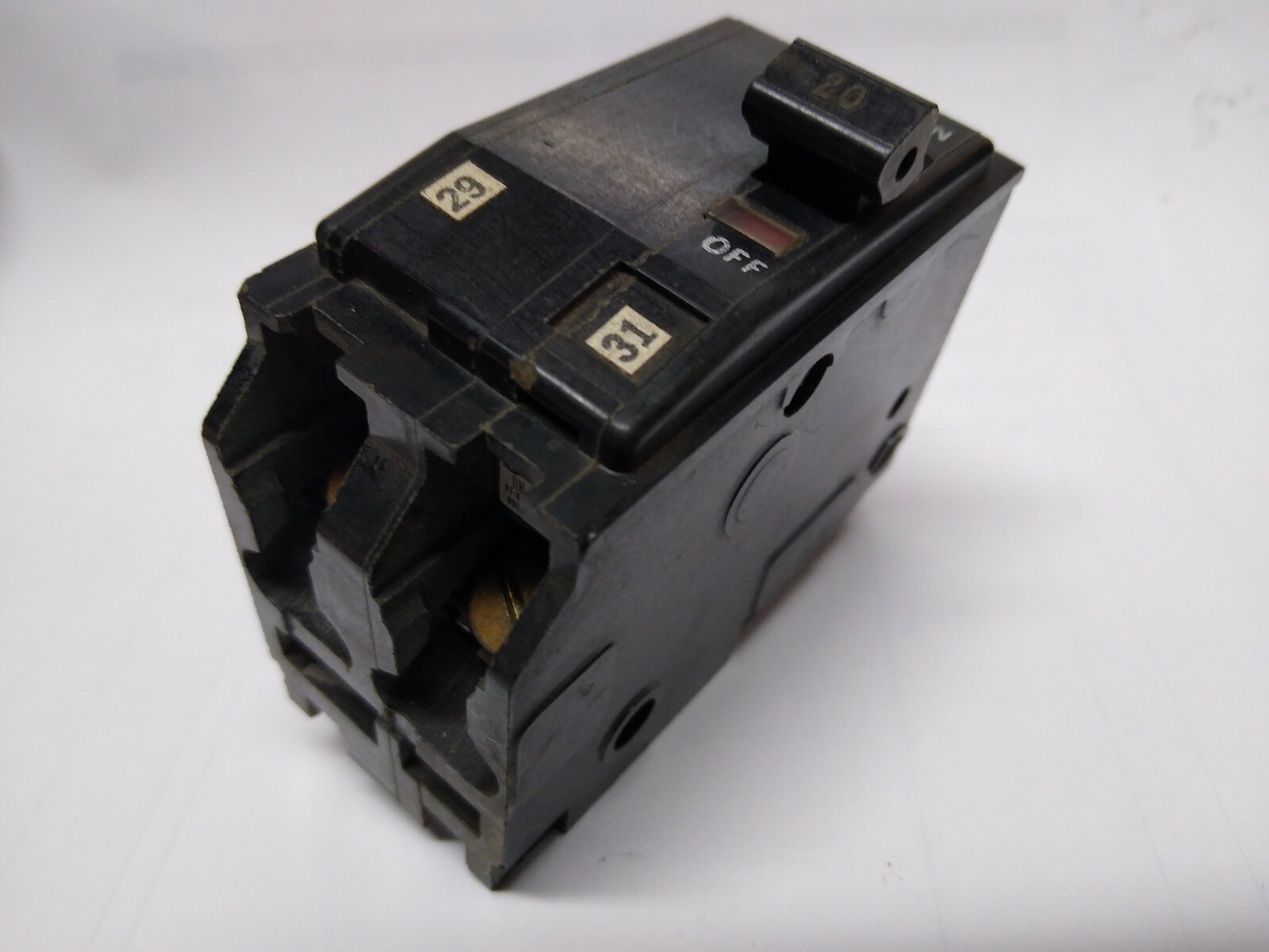 Tested! ✔ Square D QOB220 120/240 V 20Amp Type QOB Bolt On Circuit Breaker