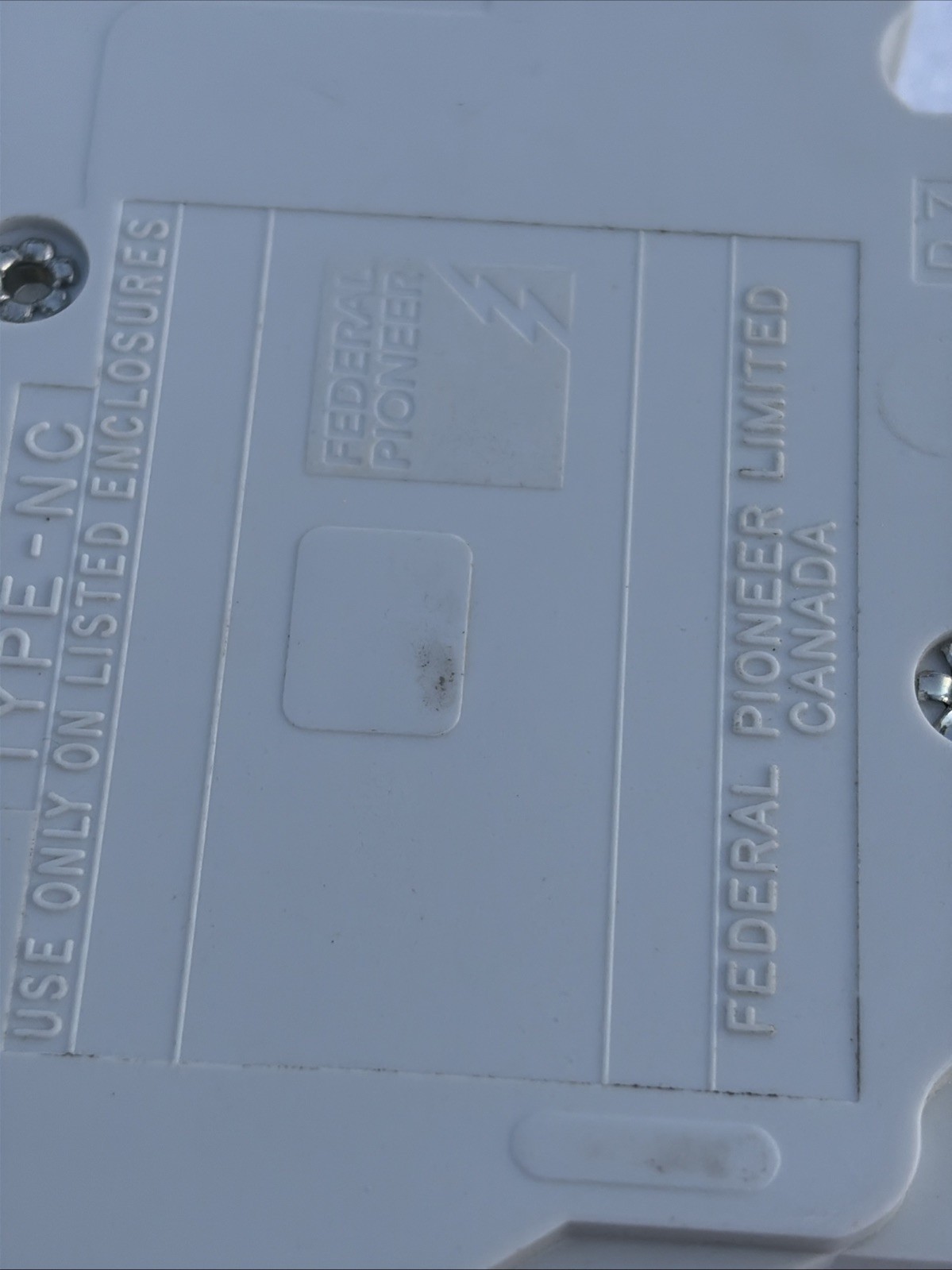 FPE Federal Pioneer Pacific 20A 2P NC220 Stab-Lok Breaker WHITE Mini THIN NC