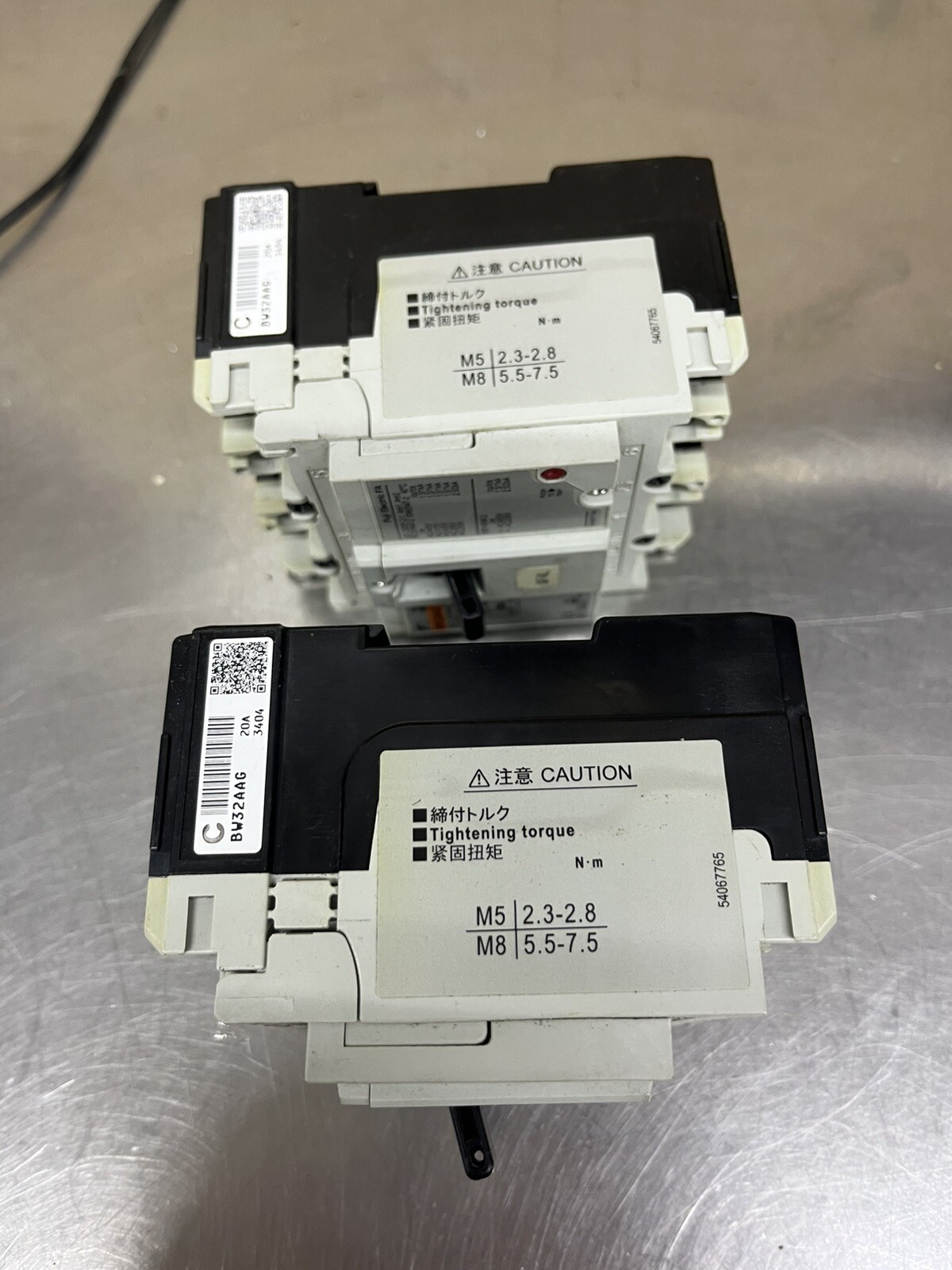 Lot Of 2 Fuji Electric BW32AAG Auto Breaker 3 Pole 20 Amp 3P020 Made In Japan