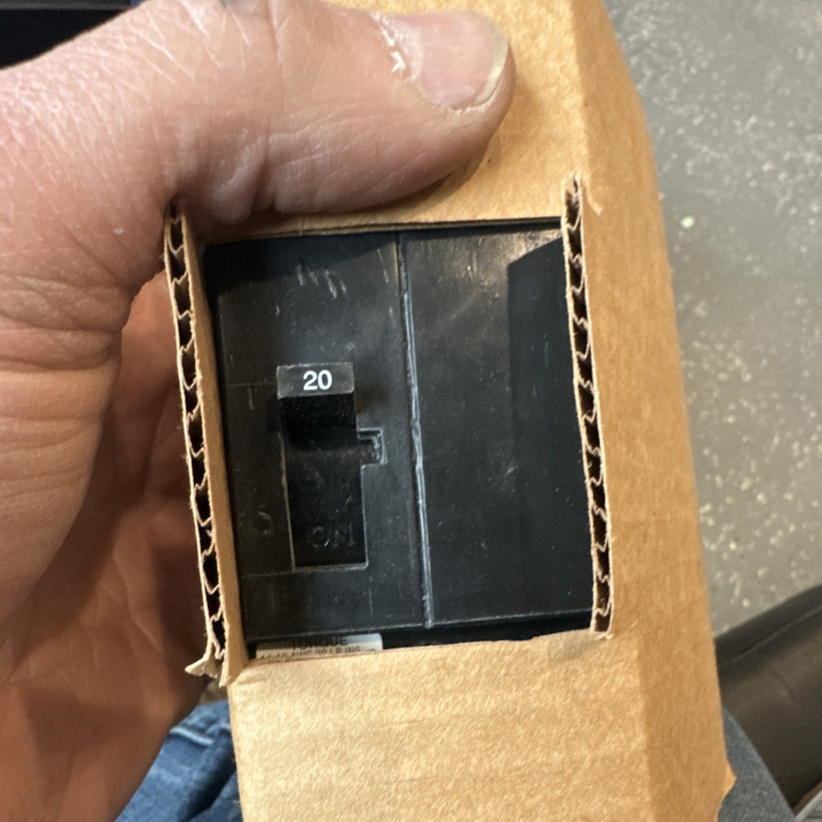 GH8 20A 2-Pole Circuit Breaker Bolt-On 277/480V AC On/Off