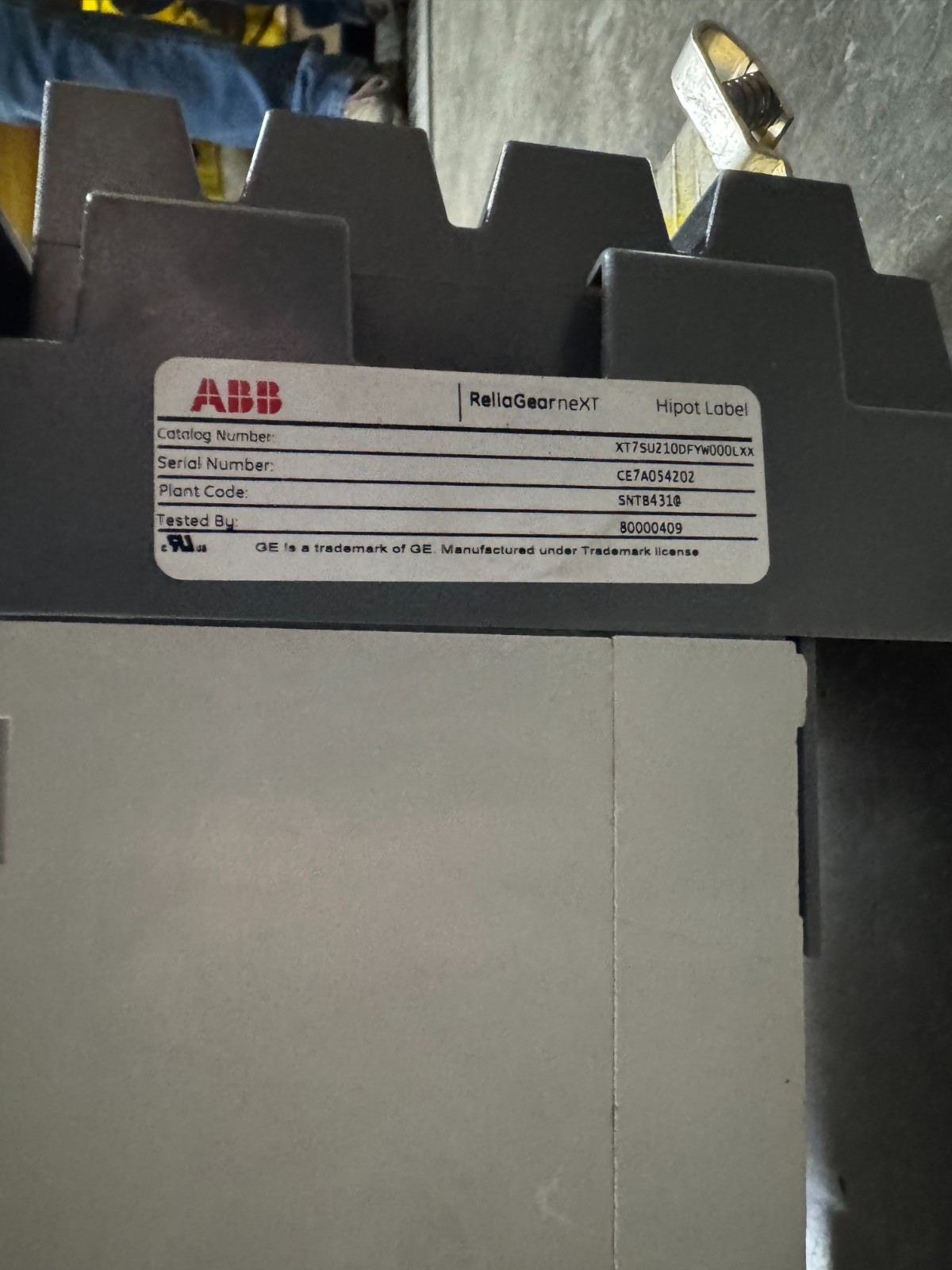 ABB Tmax XT7S 1000 Ekip Dip LSI In+1000A, 2 Pole Circuit Breaker