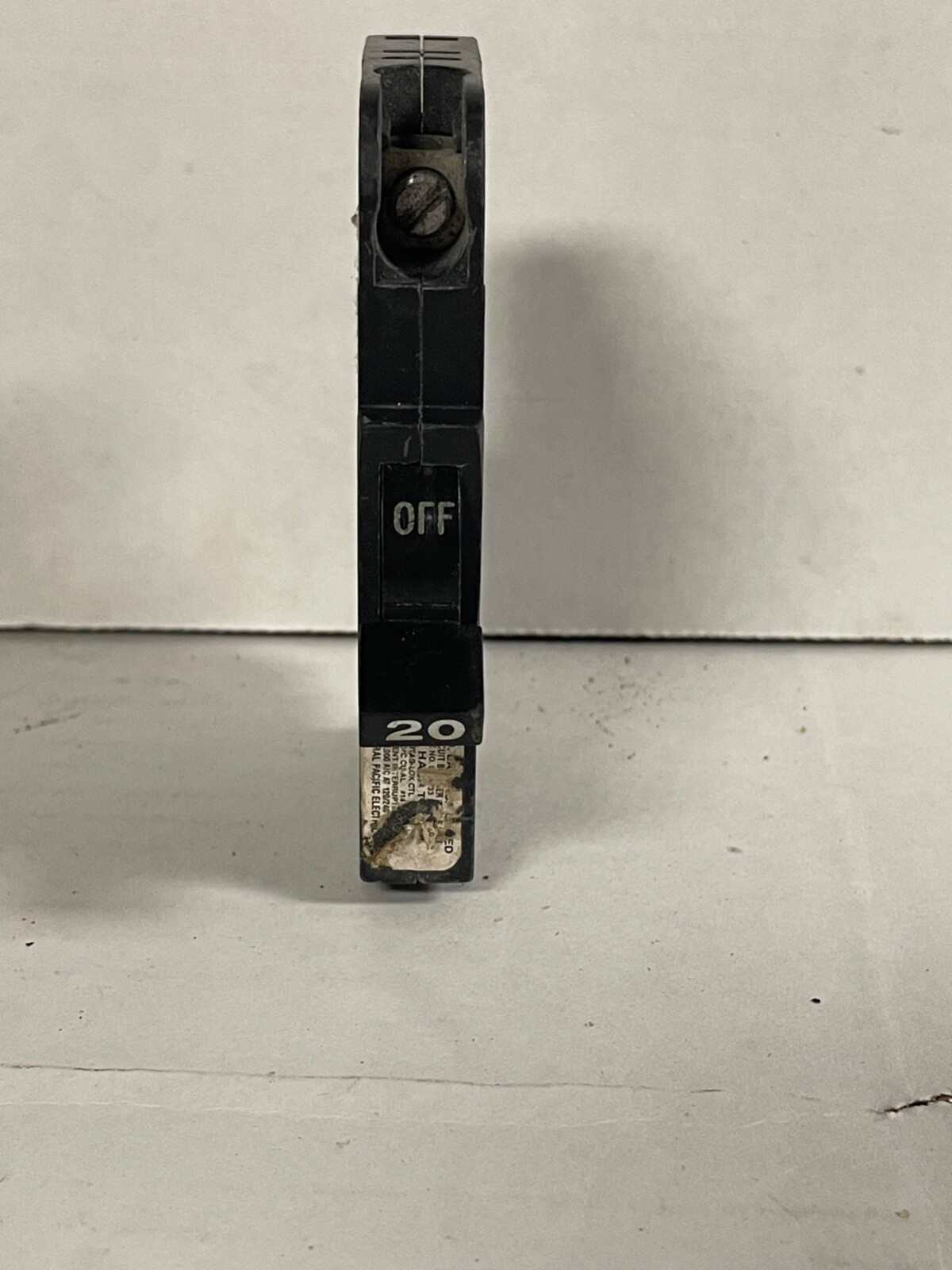 NC120 FPE 20 Amp 1 Pole Stab-Lok Thin Federal Pacific NC20 Black Handle White 20