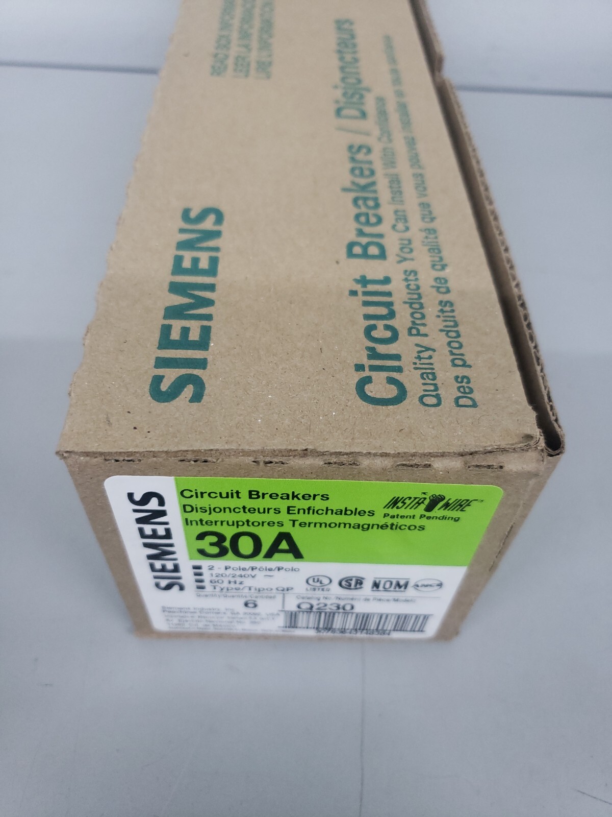 1) New Siemens ITE Q230 2 Pole 30A Stab In Circuit Breaker
