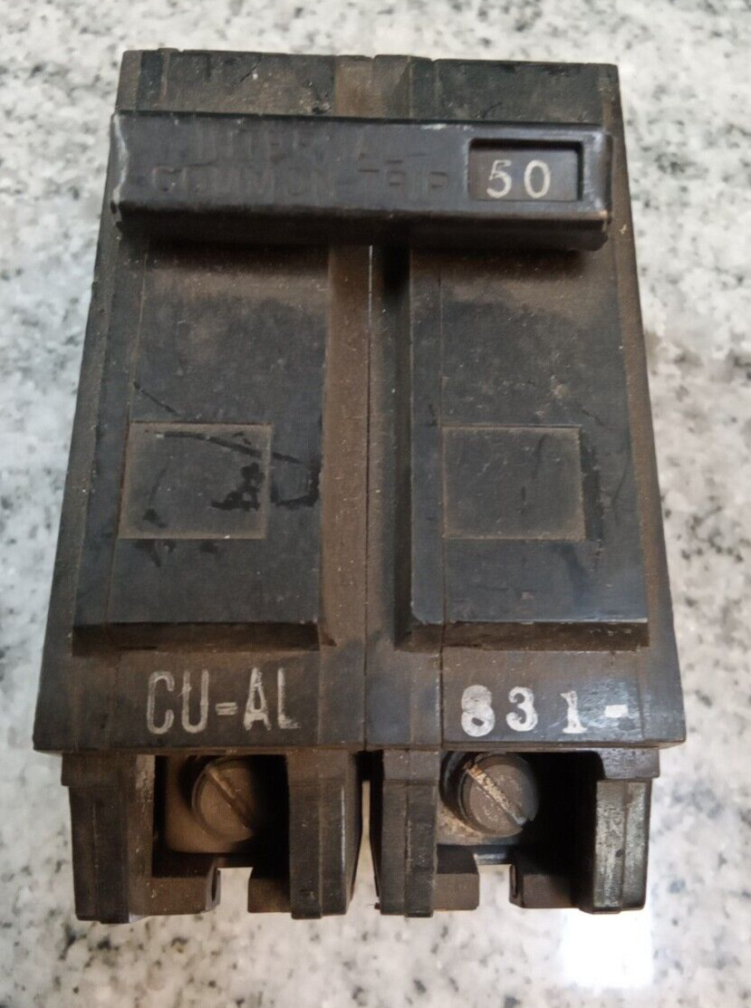 GE /BREAKER/TQL2150/ 50-Amp/ 2-Pole / 120/240VA/ Type TQL-AC /GROVE/USE(L177