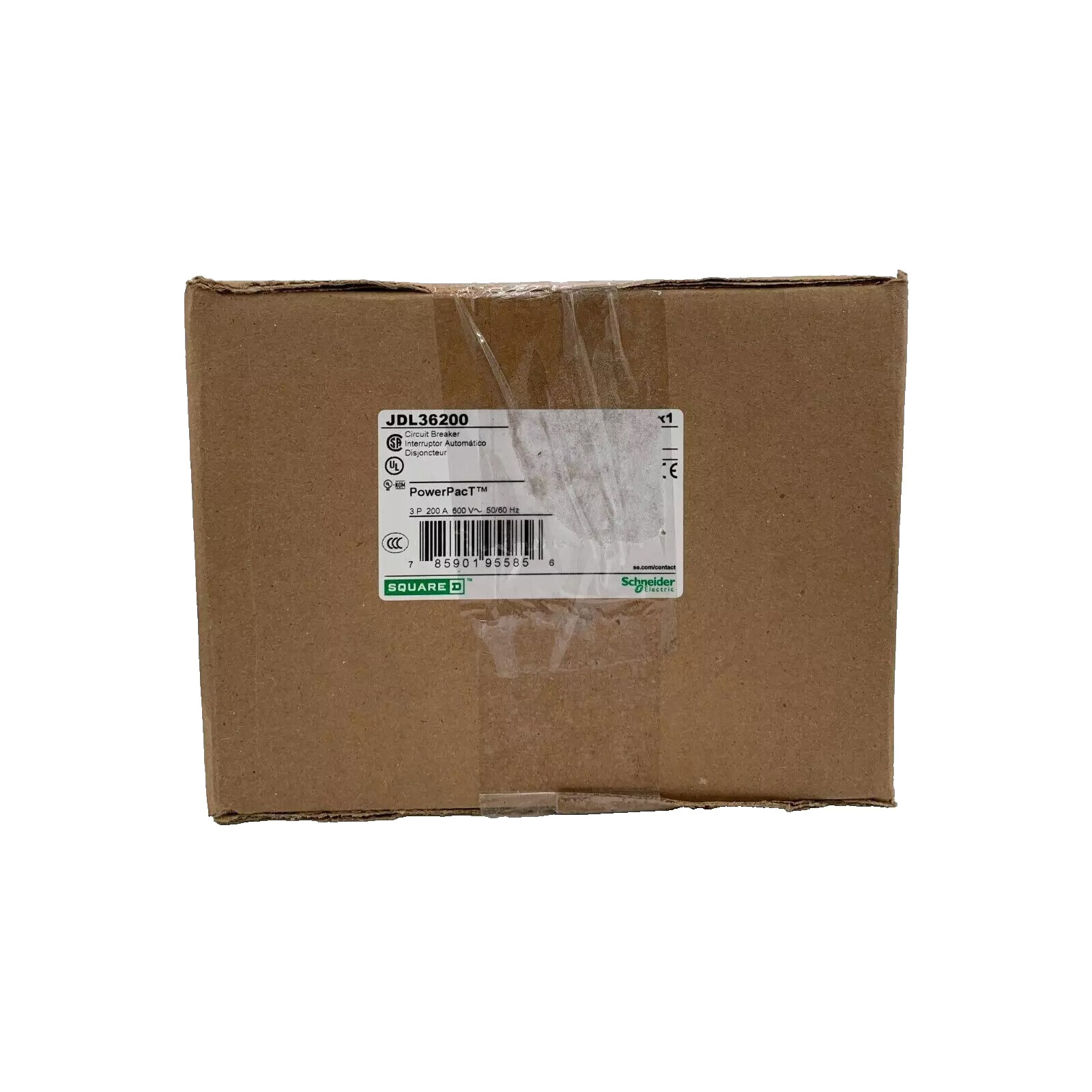 NIB – Square D – JDL36200 – 200A, 3-Pole, 600Vac Circuit Breaker