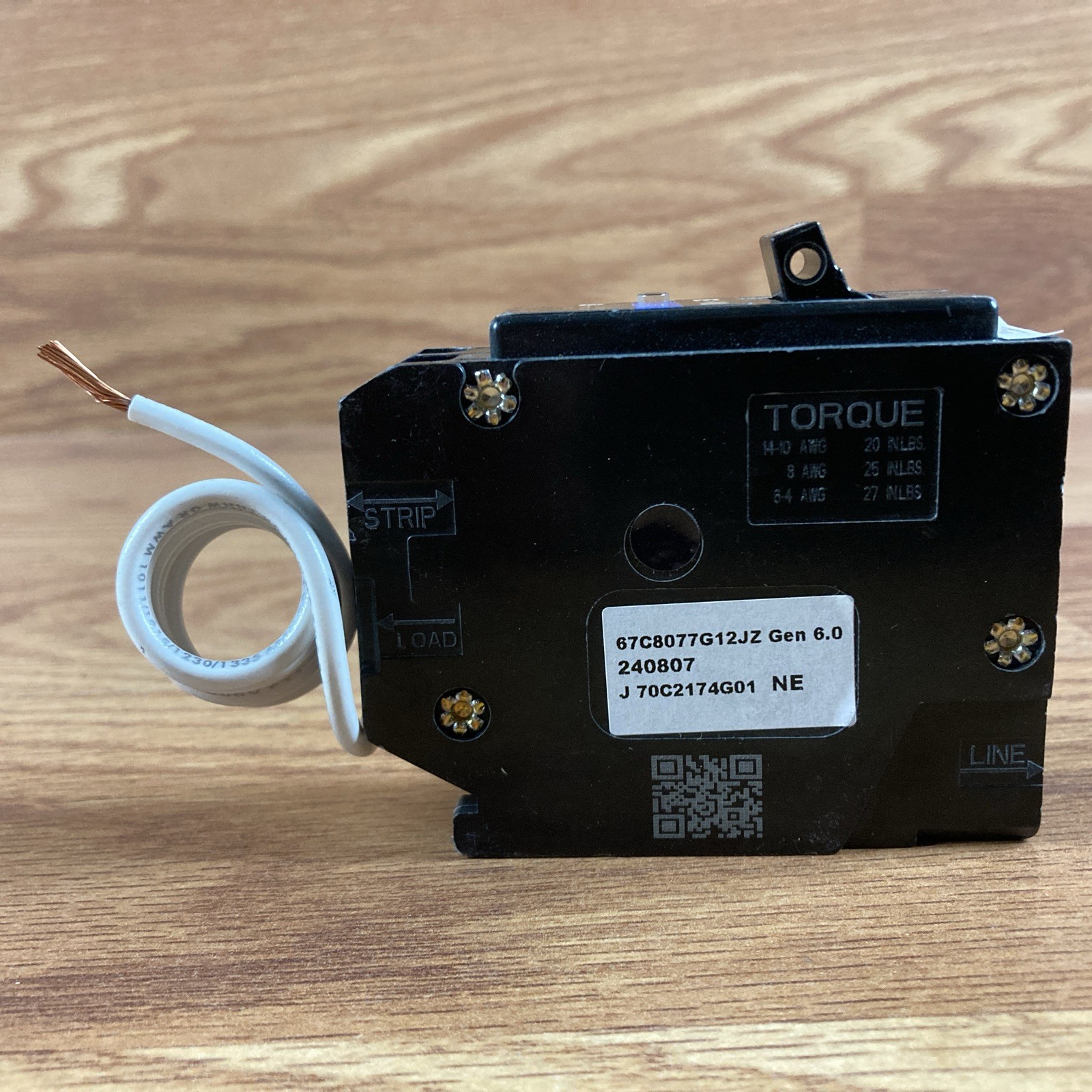 Eaton BRN120DF 20A Single Pole Function AFCI/GFCI Plug-On Circuit Breaker