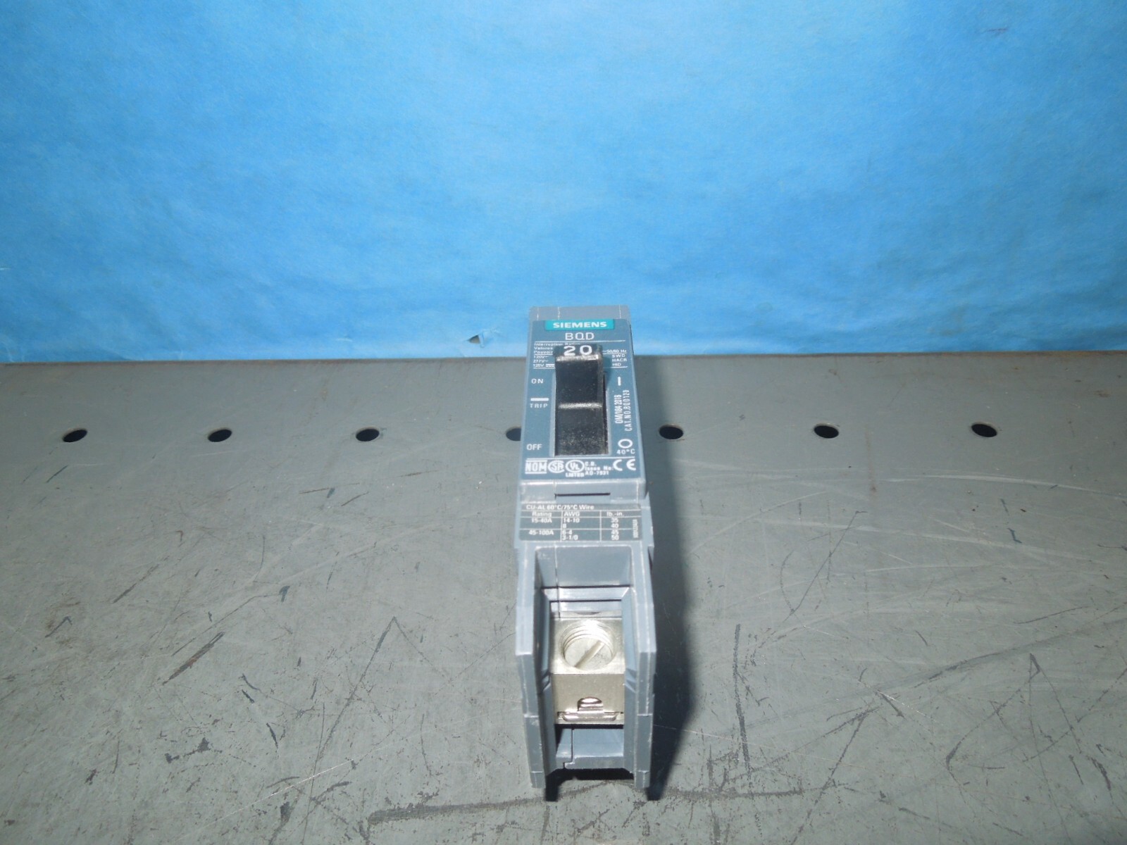 Siemens Circuit Breaker BQD120 277VAC 20A 1P New Surplus