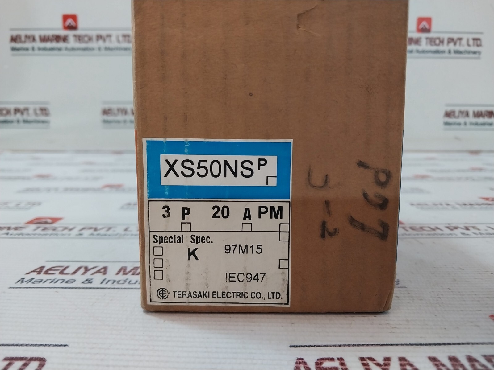 Terasaki XS50NS 3 Pole Circuit Breaker 20A AC600V DC250V
