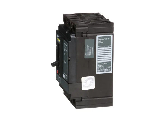 Square D HDL36030 Circuit Breaker – 30A, 3 pole, 600VAC, 14kA, lugs, PowerPact H
