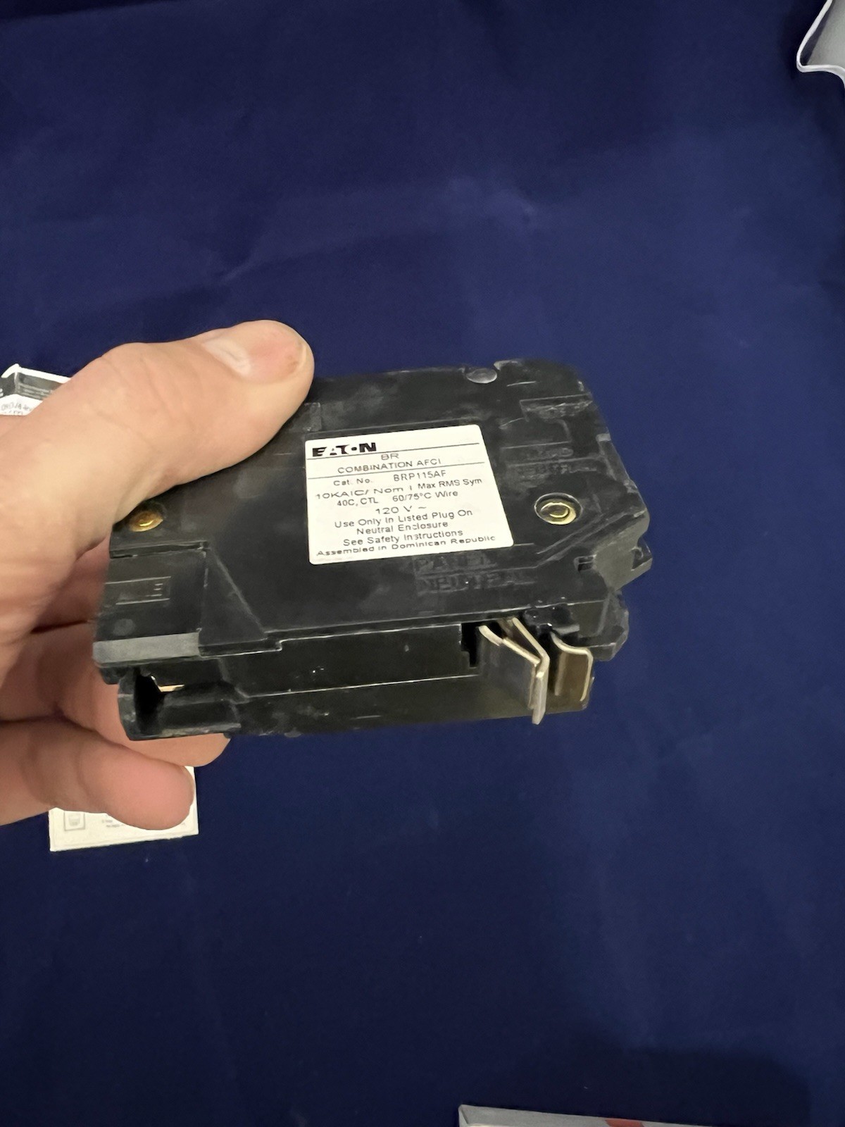 AFCI 15-Amp Single-Pole BR Combination BRP115AF Circuit Breaker