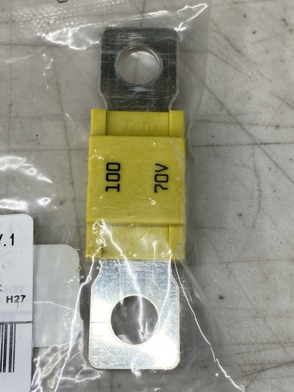 BRAND NEW PAIR (2) COOPER BUSSMANN AMG-100 70V 100A BOLT DOWN FUSE