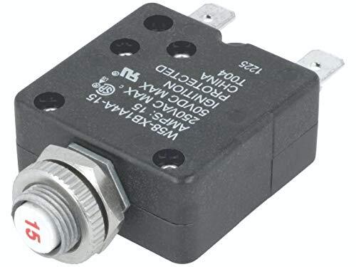 TE CONNECTIVITY W58-XB1A4A-15 CIRCUIT BREAKER, THERMAL, 1P, 250V, 15A (1 piece)