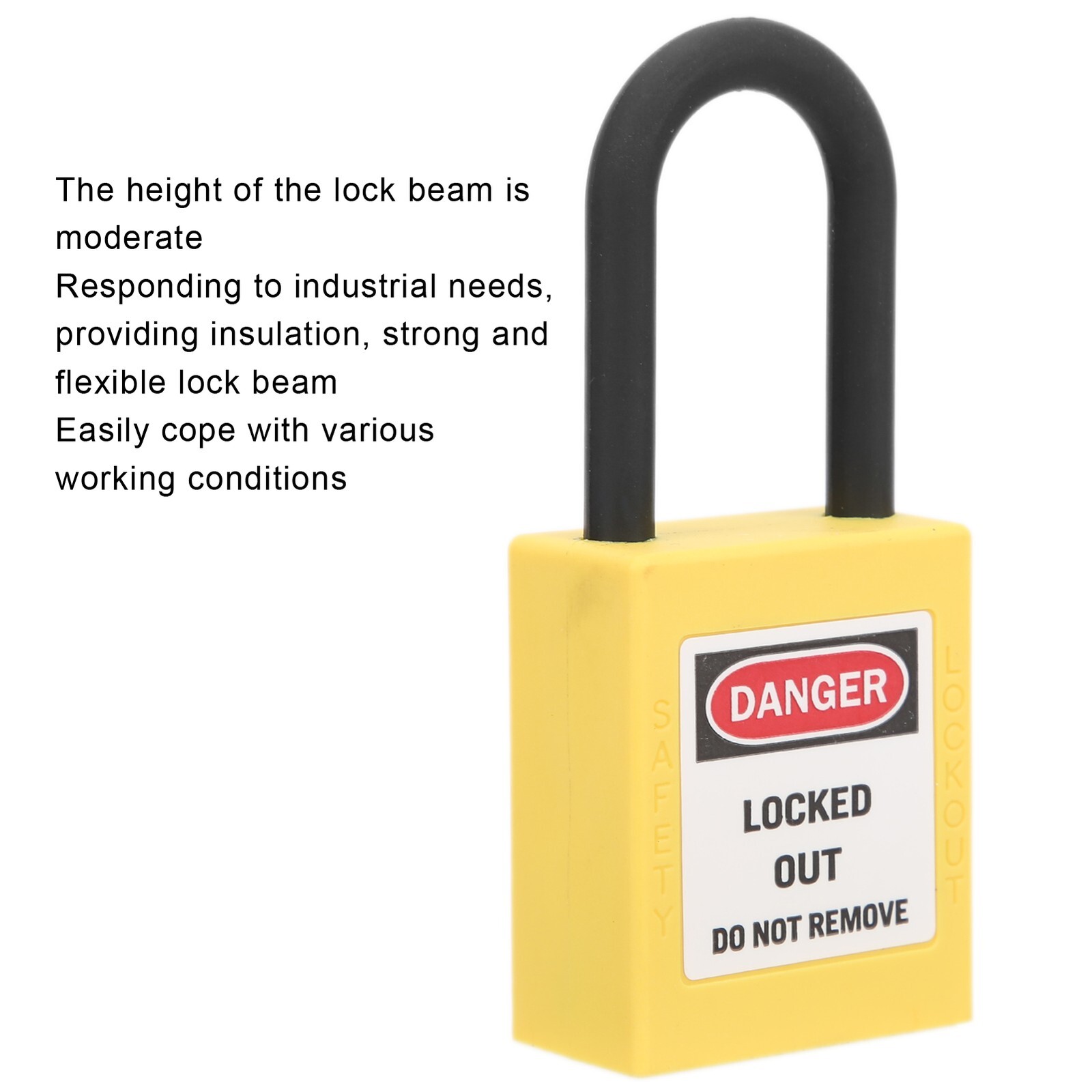 10 Sets 38mm Lockout Lock Dustproof Nylon Industrial Engineering Insulation