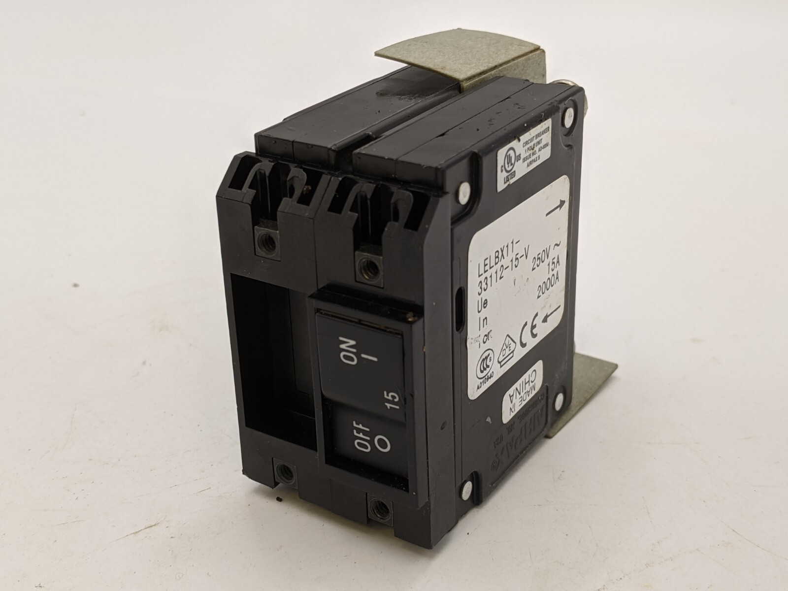 5Pc Airpax LELBX11-33112-15-V Circuit Breaker 15A 2P 120/240V 18.8A Trip LELBX11
