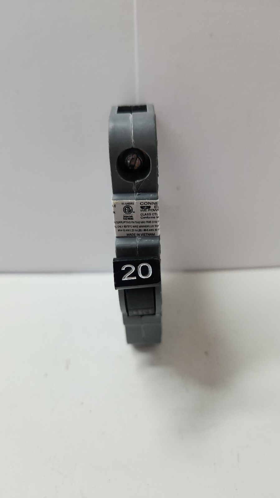 CONNECTICUT ELECTRIC UBIF-020N 1-POLE CIRCUIT BREAKER 20A 120V | TESTED ✅️
