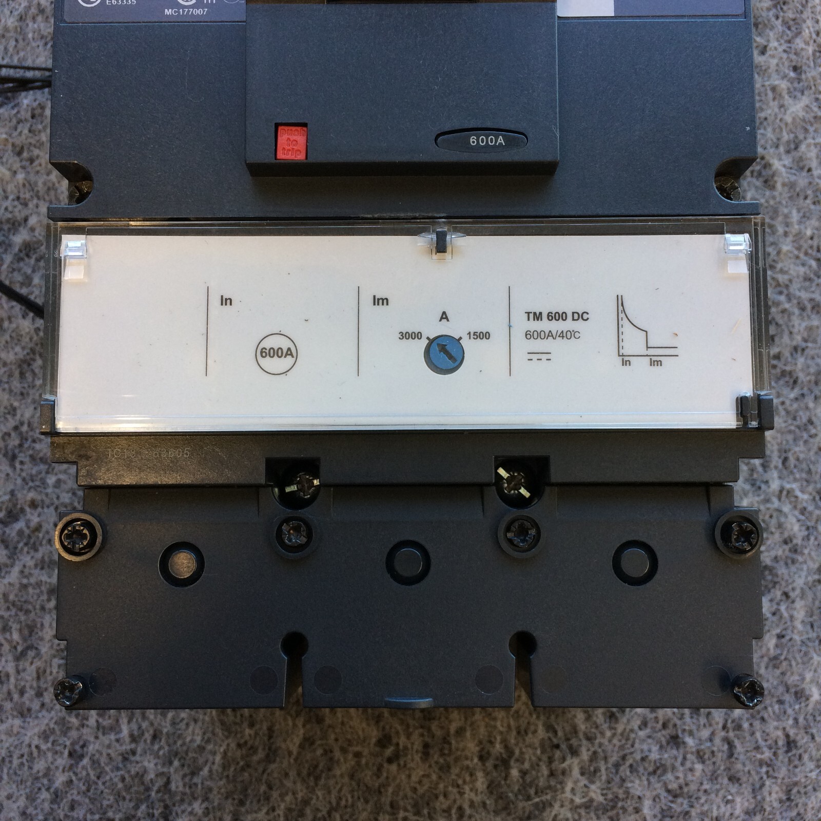 SQUARE D Power Pact LLF37060D33 600V 600A 3 pole NTO – NEW TAKE OUT