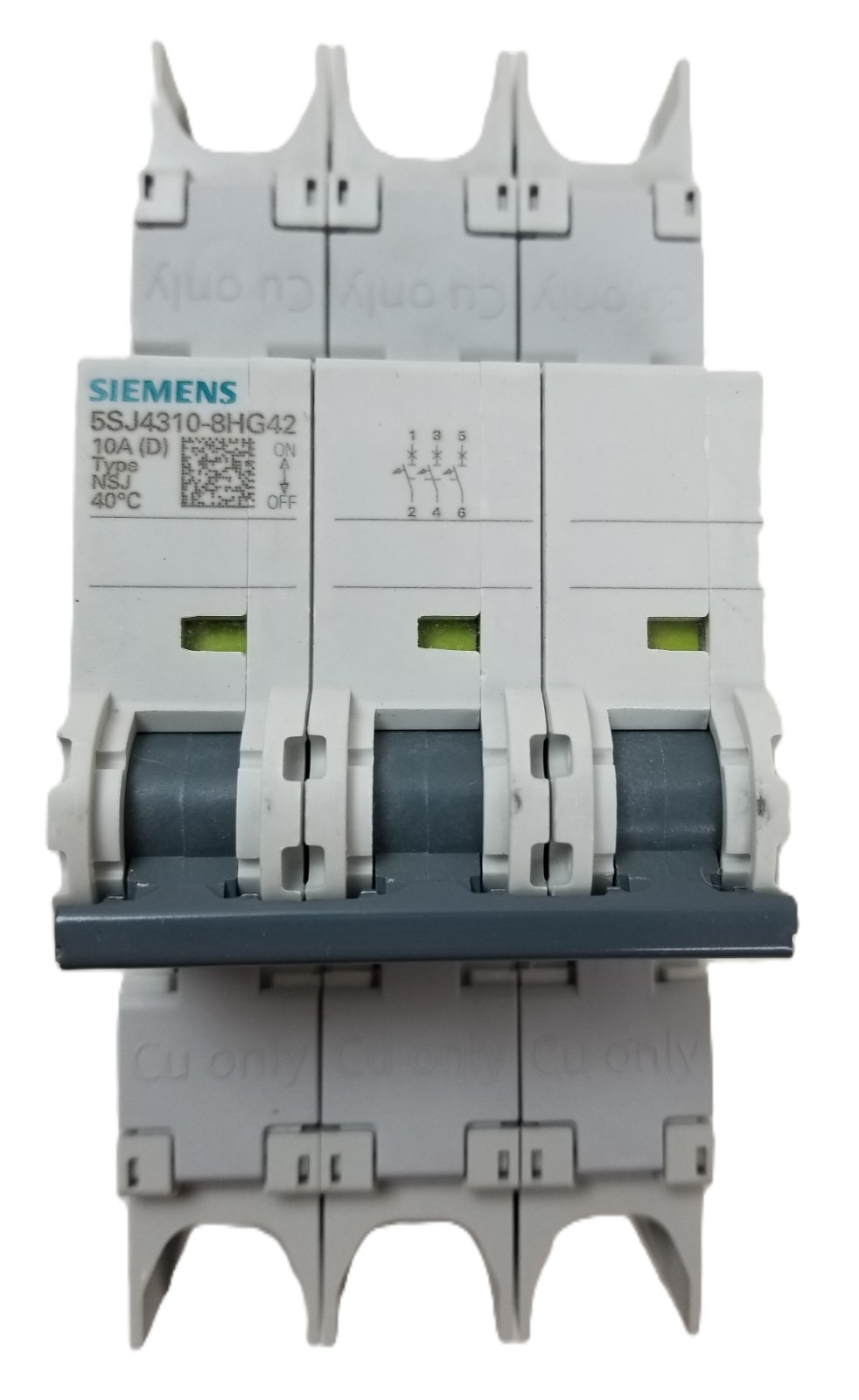 Siemens 5SJ4310-8HG42 Mini Circuit Breaker 10A 3-Pole 480Y/277V D-Char NEW
