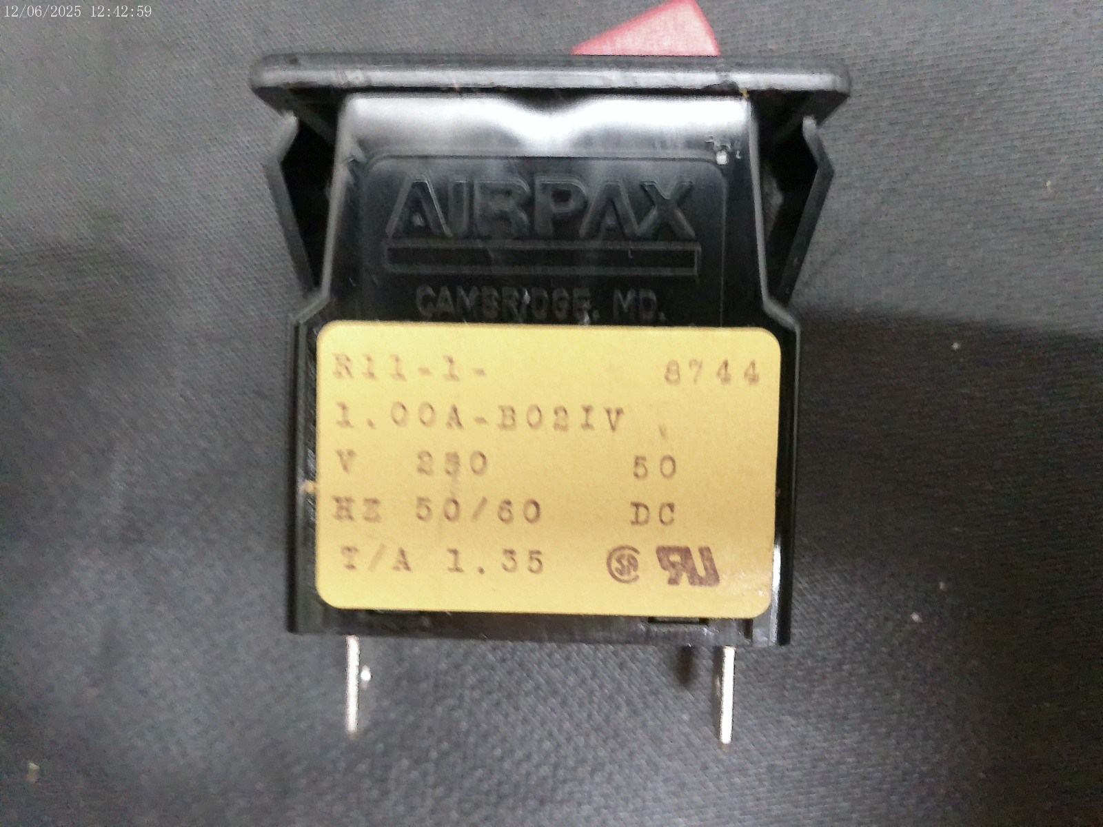 AIRPAX R11-1-1.00A-B02IV CIRCUIT BREAKER – USA SELLER FAST SHIPPING