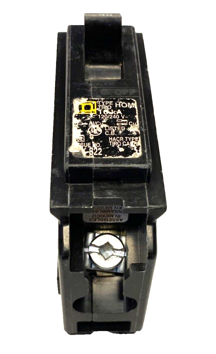 30A Square D Circuit Breaker 30 Amp 1-Pole HOM130 10ka 120/240 HACR Type