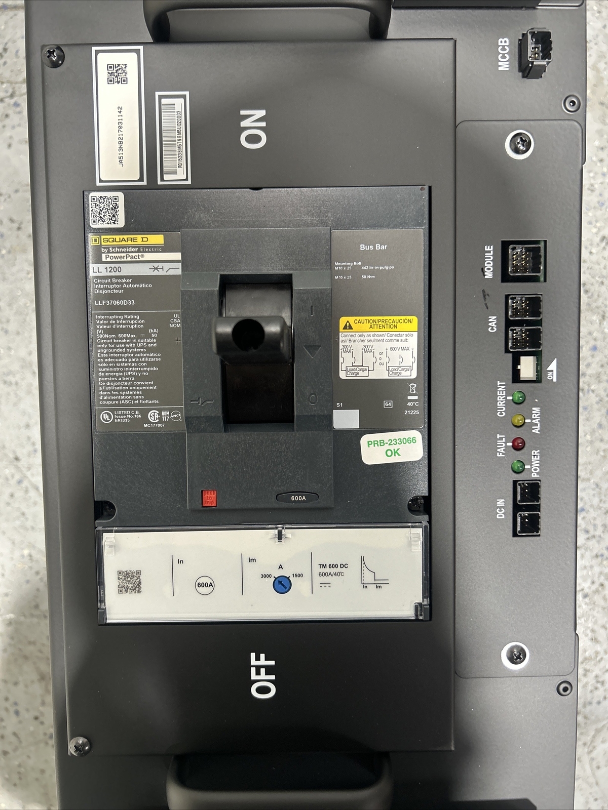 ELPJ513-00002 LLF37060D33 SQUARE D Power Pact 600V 600A 3pole SAMSUNG CASE