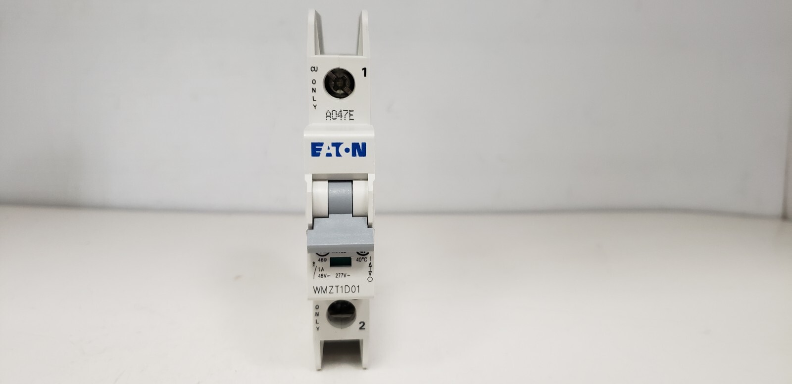 EATON WMZT1D01 (FAZ-D1-1-NA-SP) CIRCUIT BREAKER, 1P, 1A, 277V, 10kA, TYPE D, NIB