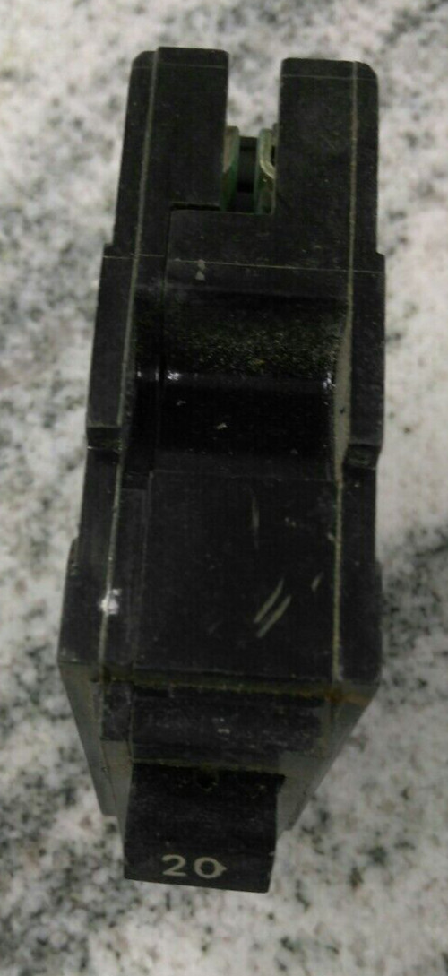 GE /BREAKER/ TQL1120/1P/20A /240V/ Type TQL-AC/ PLUG-IN/GROVE/USED(b3e1)