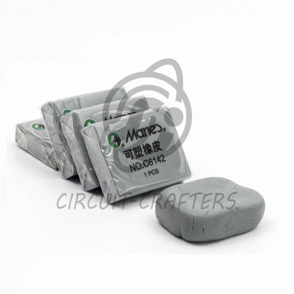 1PCS New Marie’s Soft Rubber Eraser Adhesive Kneadable Cleaning 4.5*3.5*0.9cm