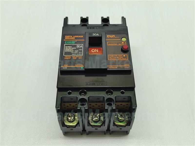 Fuji Electric EG53B Circuit Breaker 30A 3 Pole 100-200-440V 30 Days Warranty