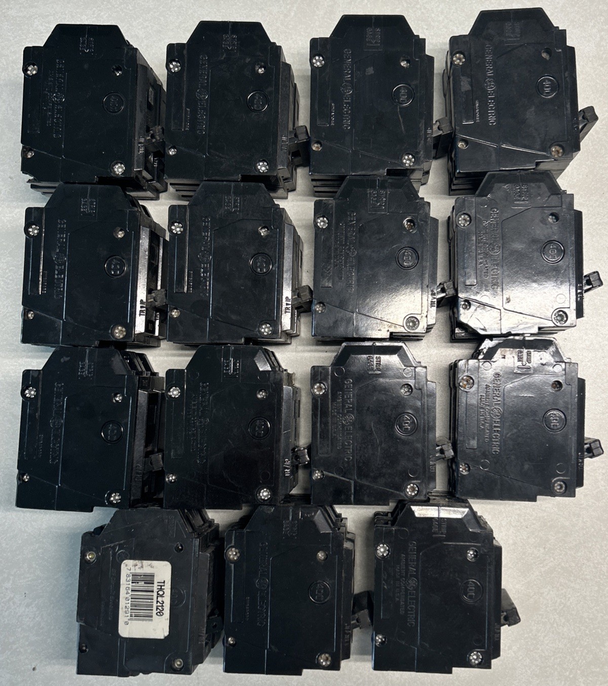 GE 2 Pole 20 Amp THQL2120 CU-AL TQL-AC 40C Circuit Breaker Lot of 15