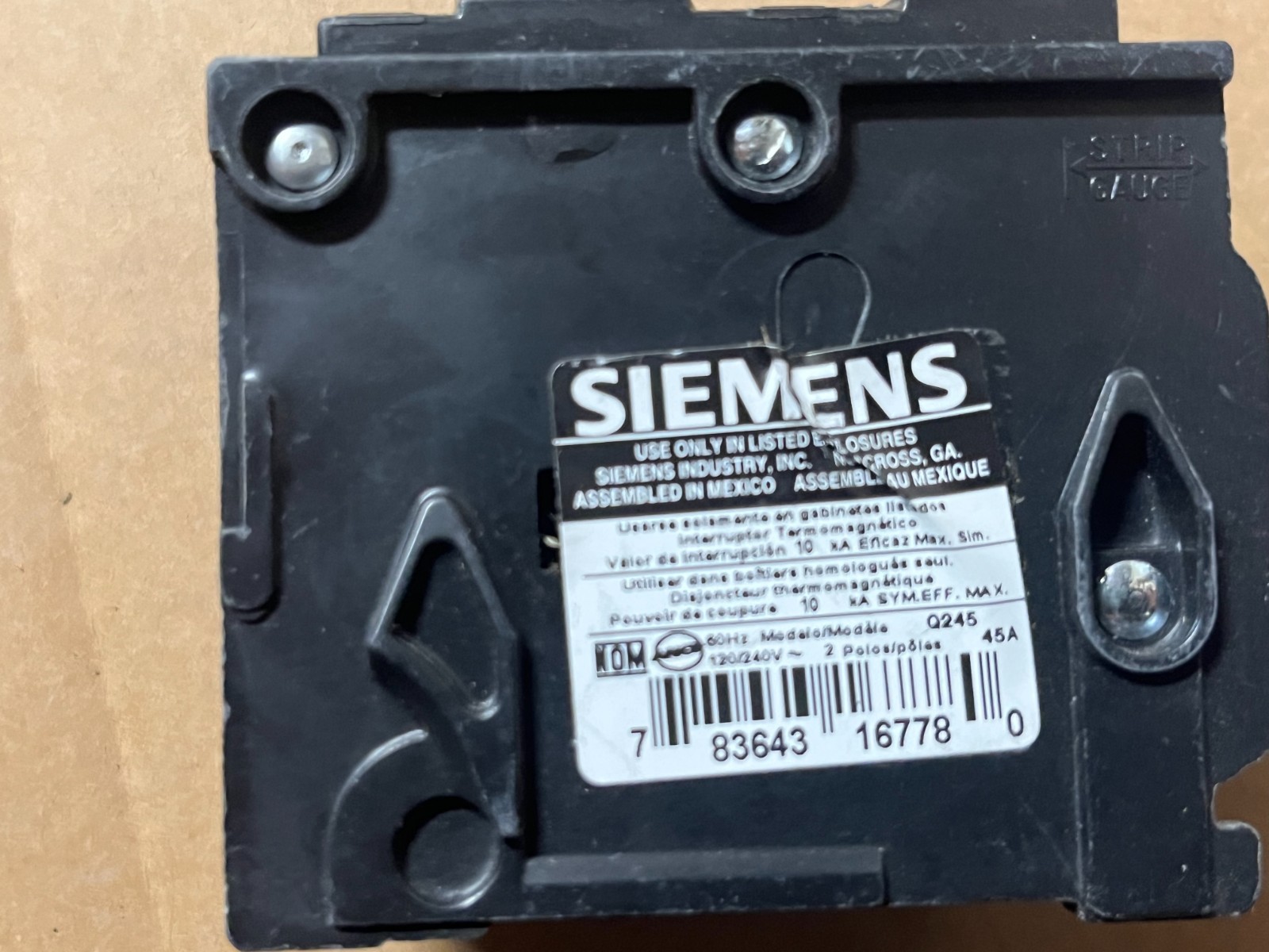 2 x Siemens Q245 Plug On Circuit Breaker 45A 2P 120/240V QP 45 Amp 2 Pole NEW