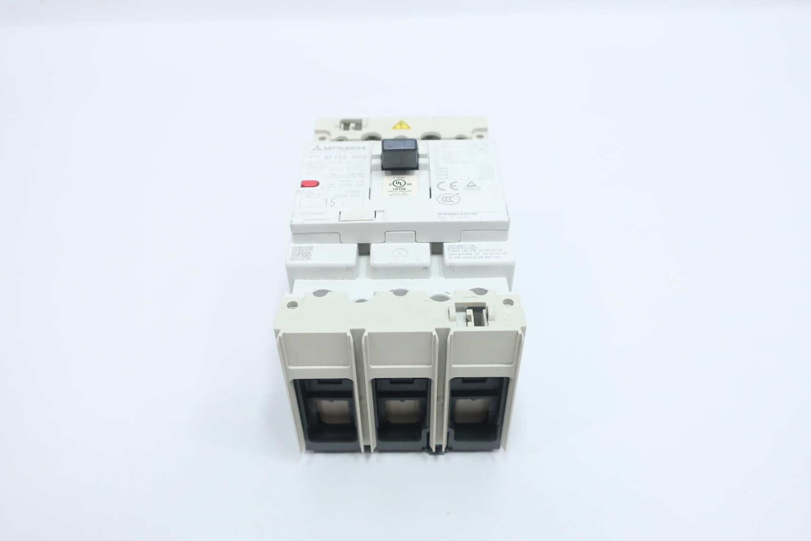 Mitsubishi NF100-HRU3P15A Molded Case Circuit Breaker 15a 480v-ac 3p