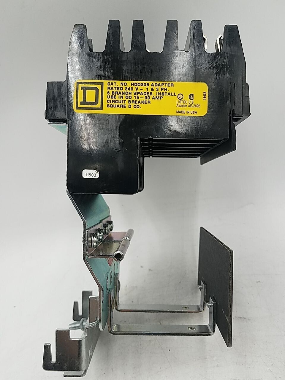 Square D HQO306 I-Line to QO Circuit Breaker Adapter 15A-30A 3P 240V 6 Space
