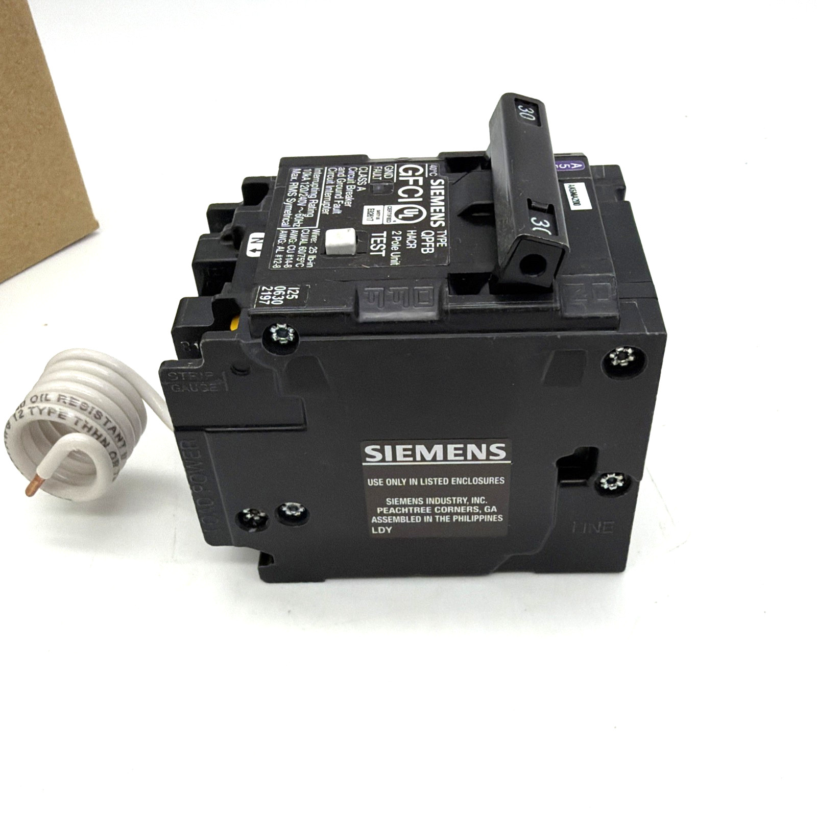 Siemens Q230GF 30A 2-Pole GFCI Ground Fault Breaker Dryer NEC Compliant NEW