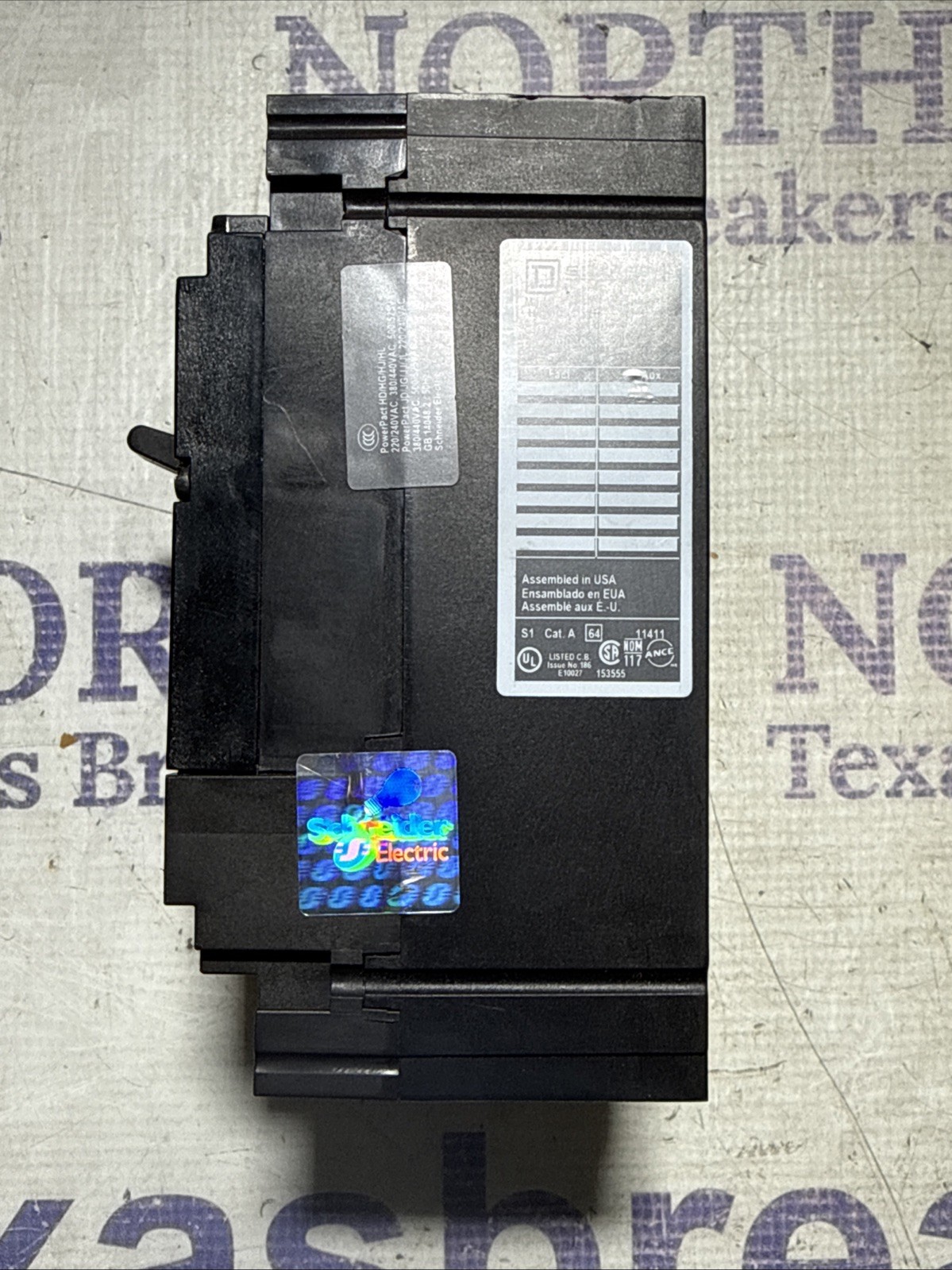 SQD HDL36030 Circuit Breaker 30A 3P 600V 3PH HDL 30 Amp 3 Pole Used