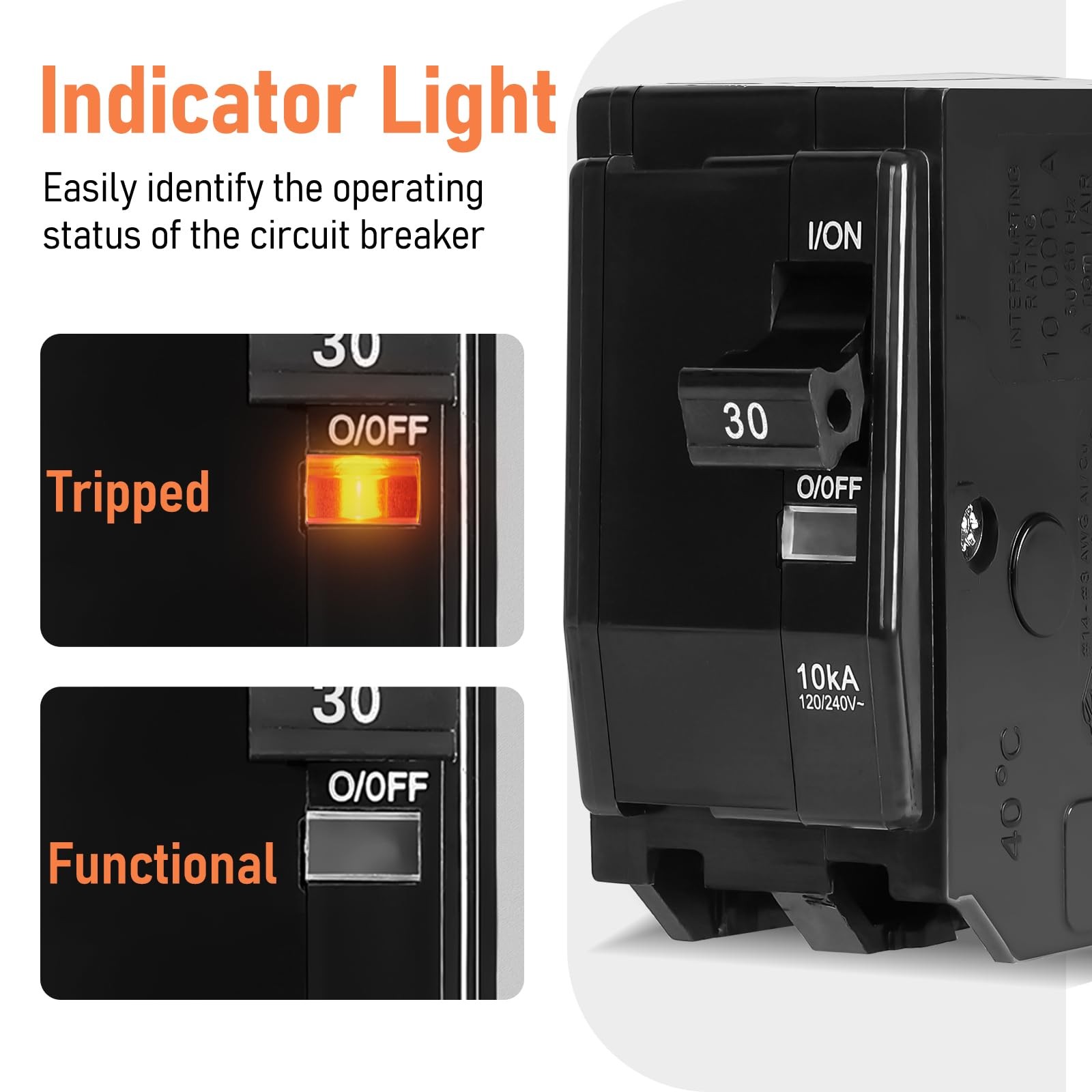 QO230CP,30 Amp 2P Circuit Breaker,Compatible with SD QO Load Center, CSED, and N