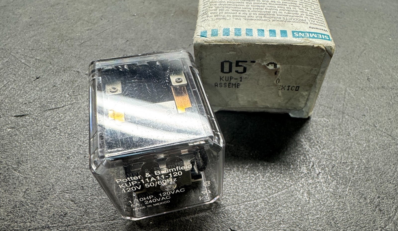 Potter & Brumfield KUP-11A11-120 120V 50/60 HZ Relay