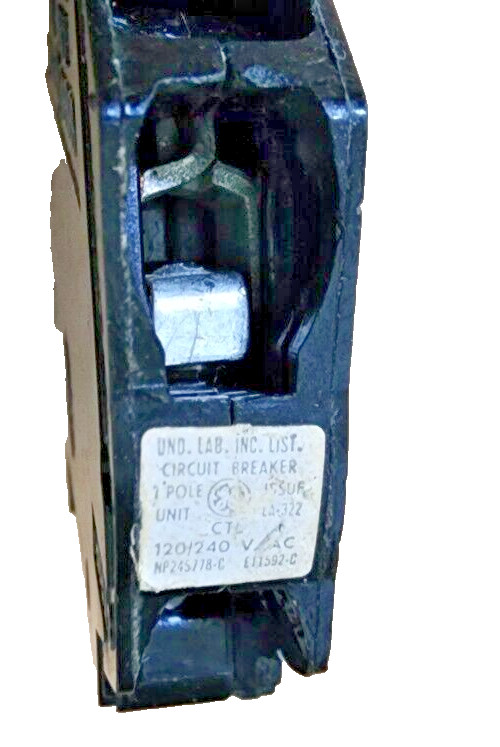 (QTY:2) GE TQP120 1 Pole 20 Amp 120/240V TYPE TQP, THQP Circuit Breaker