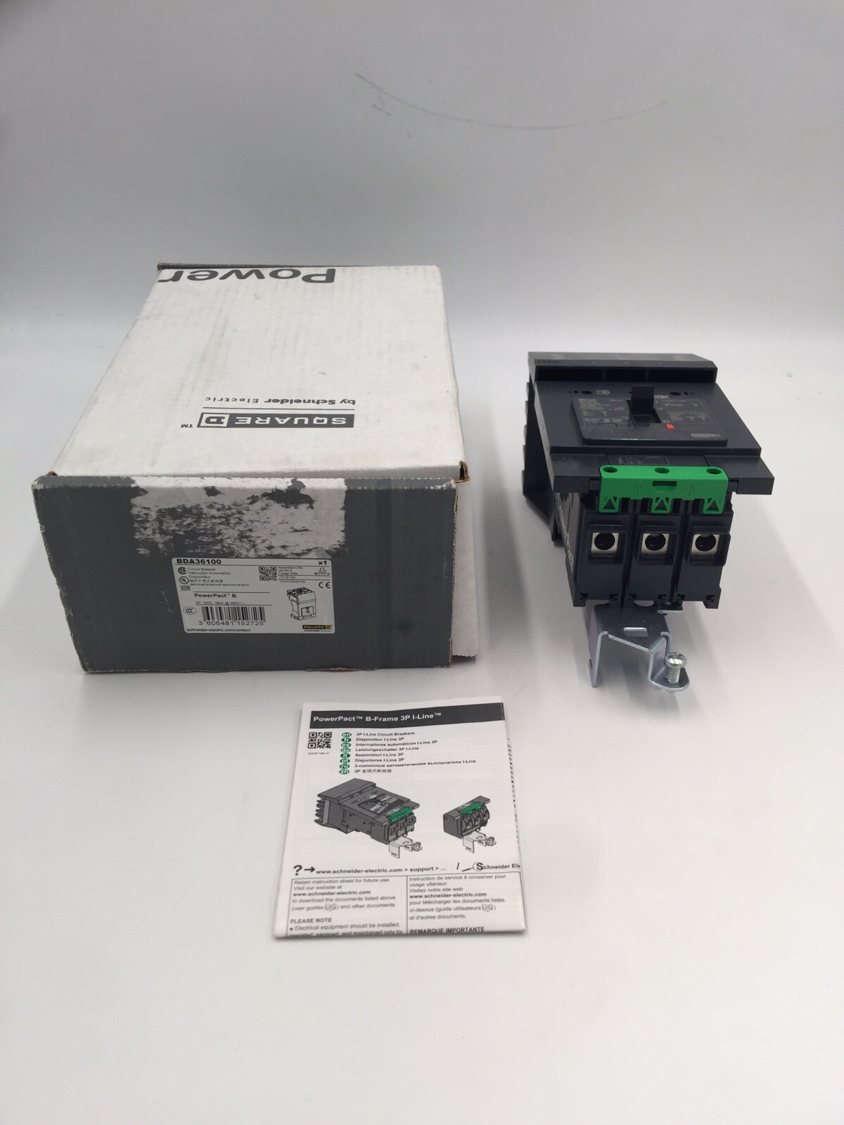 HOUSTON STOCK NEW SQUARE D BDA36100 TYPE BDA 100 AMP 600Y FREE 2 DAY AIR BUY NOW
