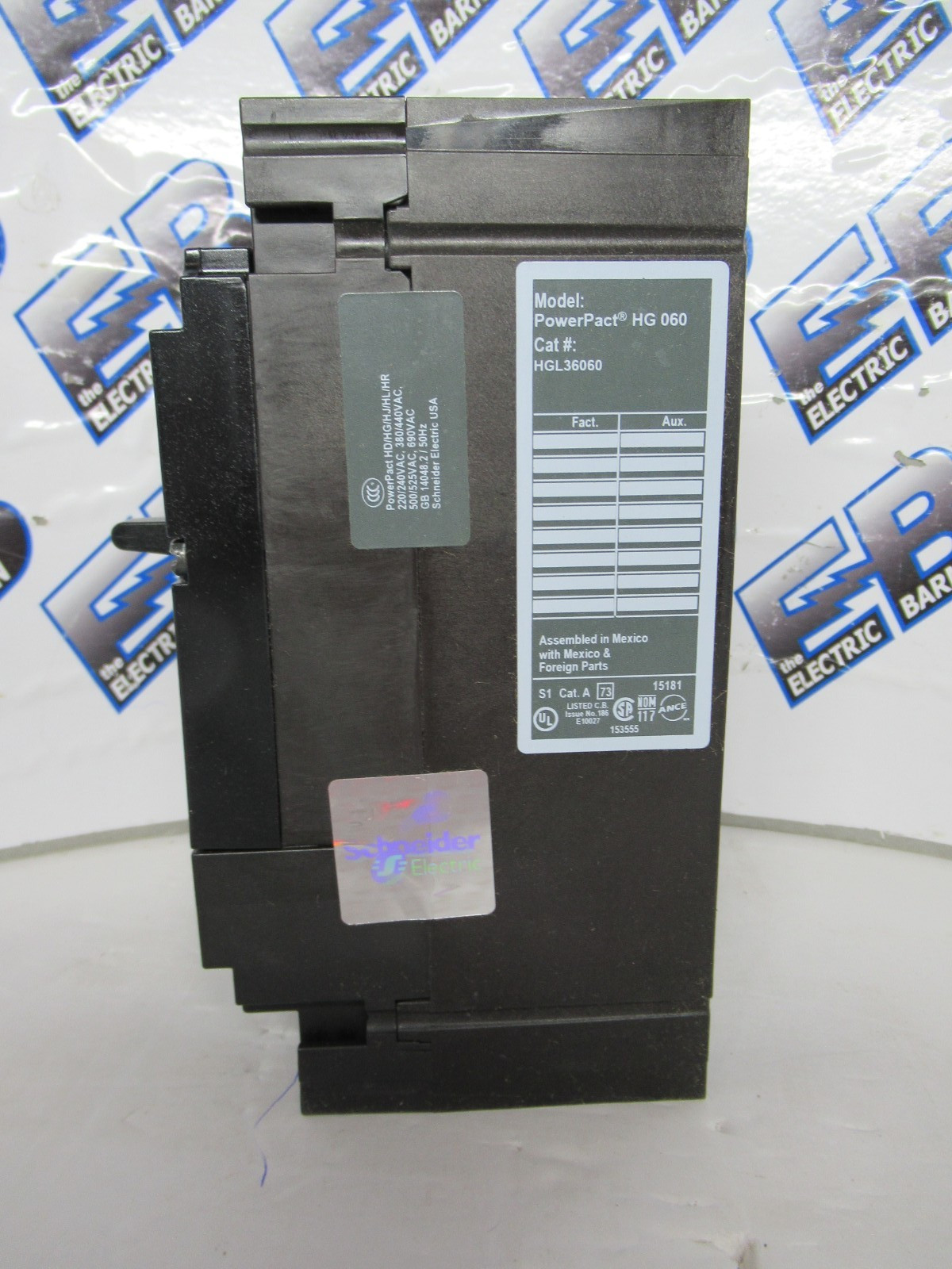 Square D HGL36060 Circuit Breaker 60 Amp 600 Volt 3 Pole 35K -NEW-O