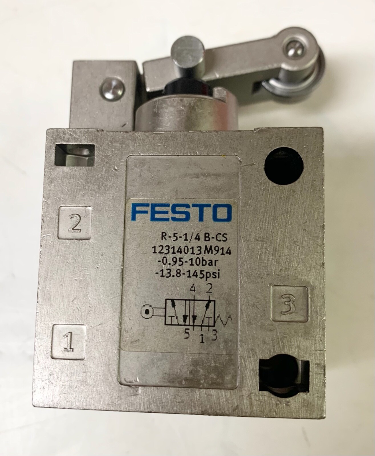 FESTO R-5-1/4-B-CS Roller Lever Plunger Activated VALVE R 5 1/4 B CS 12314013