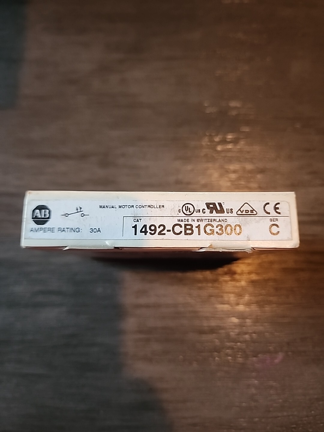 Allen Bradley 1492-CB1G300, Ser. C, 30 Amp, Manual Motor Controller